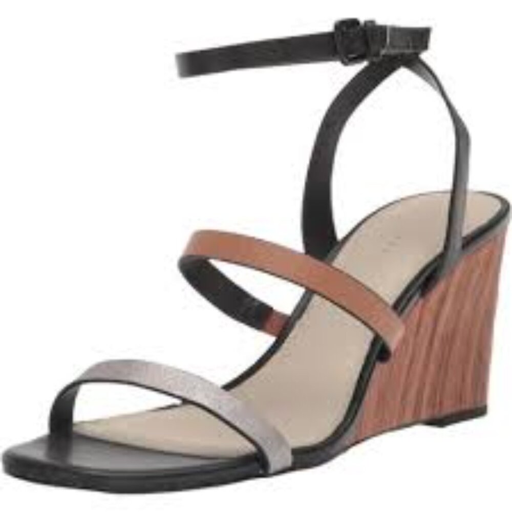 3 -NIB- SANCTUARY WINK ANKLE STRAP WEDGE SANDALS - Picture 5 of 7